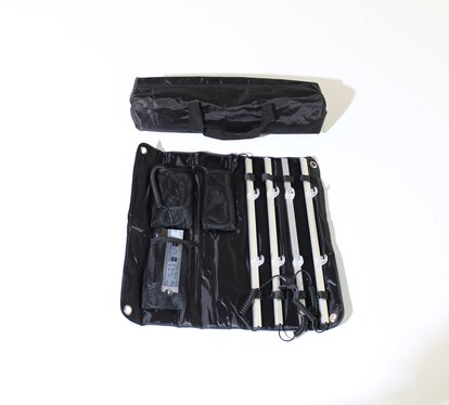 LED bar set with carrying bag for Ecotent® folding gazebos.